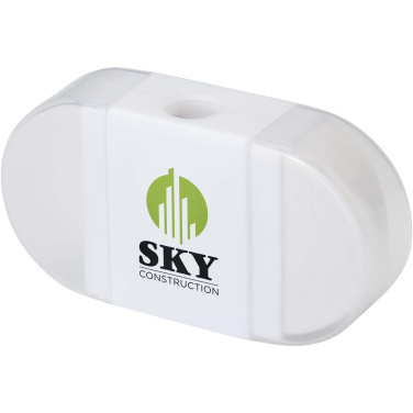 Logo trade promotional items image of: Velvi pencil sharpener with eraser 