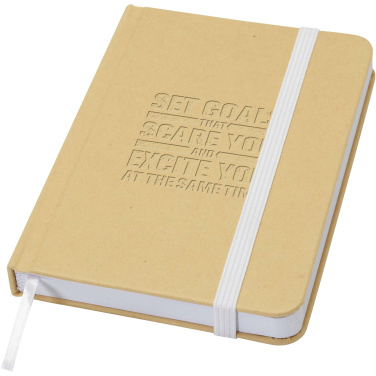 Logotrade promotional giveaways photo of: Reed A6 recycled hard cover notebook with plain pages