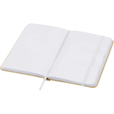 Logo trade business gift photo of: Reed A6 recycled hard cover notebook with plain pages