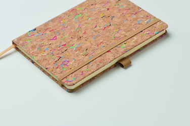 Logo trade promotional item photo of: A5 cork coloured notebook