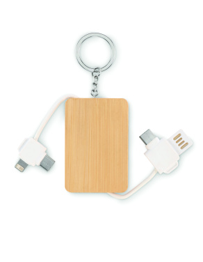 Logotrade promotional merchandise picture of: Key ring charging cable