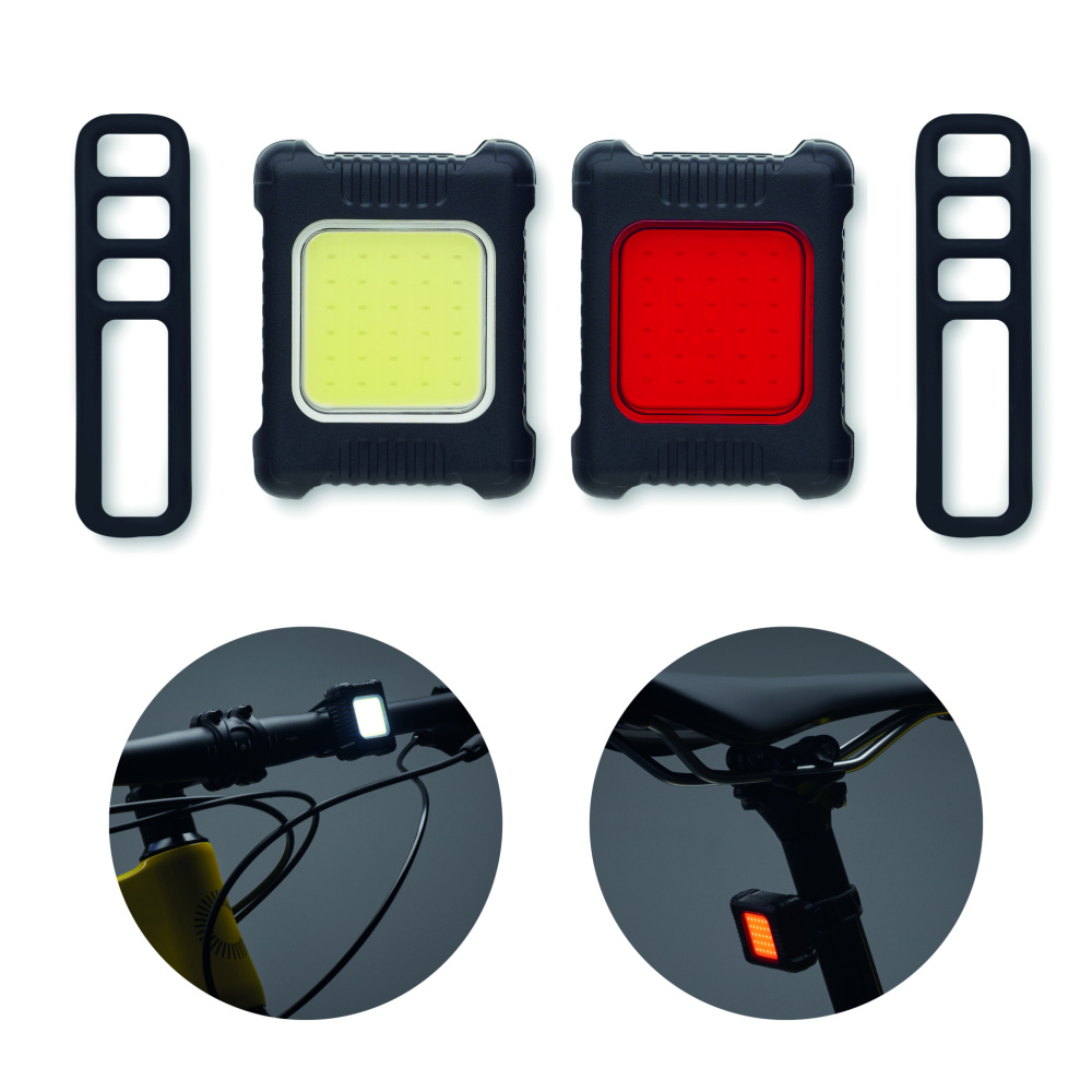 Logotrade advertising product picture of: Rechargeable bike light set