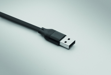 Logo trade promotional item photo of: 60W cable keyring recycled ABS