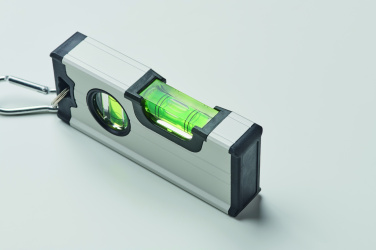 Logo trade promotional giveaways picture of: Mini magnetic aluminium level
