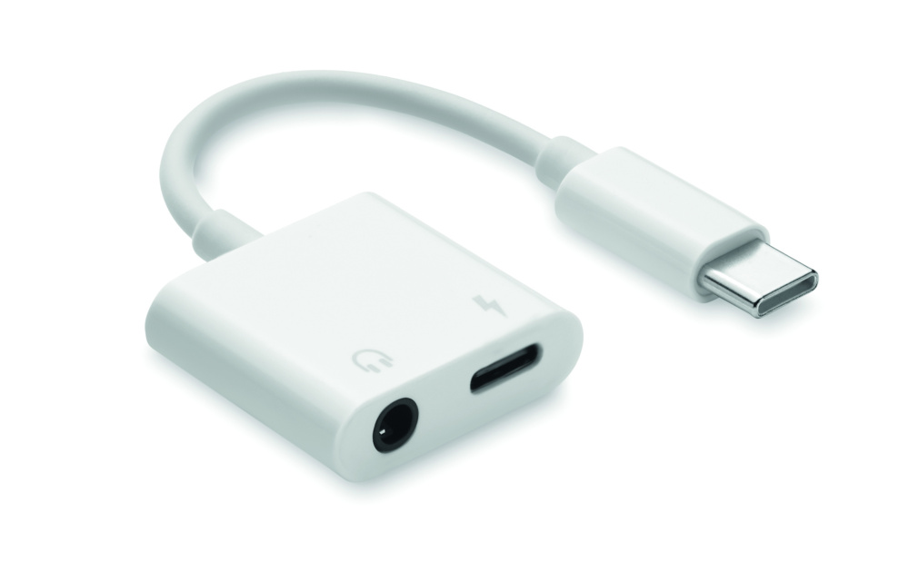 Logo trade promotional products image of: ABS jack audio splitter type C