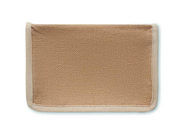 Logotrade promotional gifts photo of: Jute and canvas cooler bag 3L