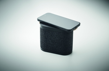 Logo trade promotional giveaways picture of: 15W wireless charger speaker