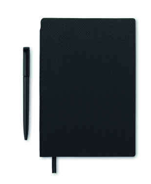 Logo trade promotional items picture of: A5 PU notebook with pen