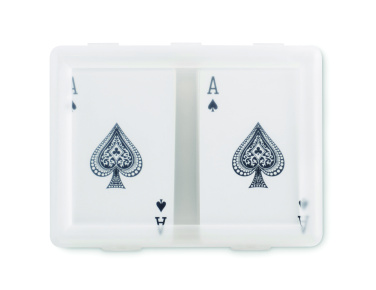 Logo trade promotional giveaways image of: Set of classic playing cards