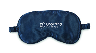 Logo trade promotional giveaways picture of: Soft polyester eye mask