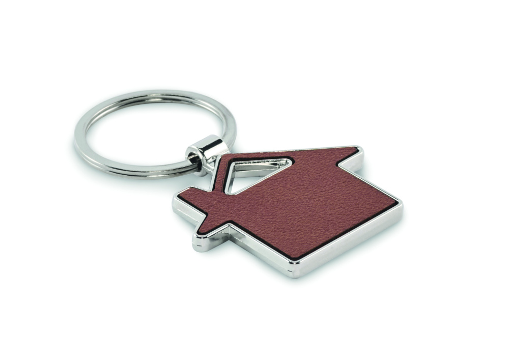 Logotrade promotional items photo of: House shaped key ring