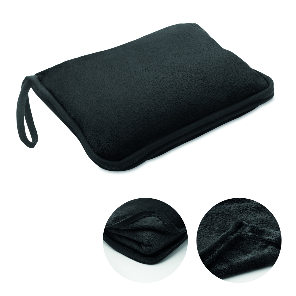 Logotrade promotional giveaway image of: 2 in 1 travel blanket set