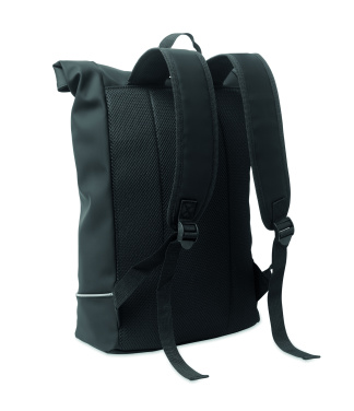 Logotrade advertising product image of: Laptop 15" roll top PU backpack