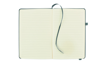 Logo trade promotional merchandise image of: Recycled Leather A5 notebook