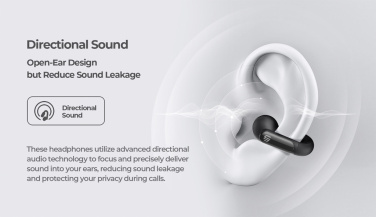 Logo trade promotional giveaways image of: Urban Vitamin Long Beach ENC rplastic wireless earbuds