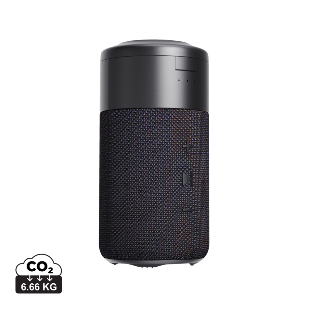 Logotrade promotional item image of: Urban Vitamin Anaheim RCS recycled 10W speaker 15W charger