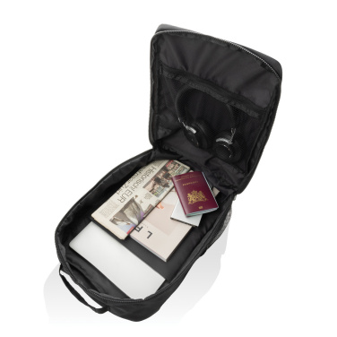 Logotrade business gift image of: Swiss Peak Aware™ RPET Essential 15.6 inch laptop backpack