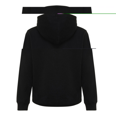 Logo trade promotional items picture of: Iqoniq Yengo kids recycled cotton hoodie with sidepockets