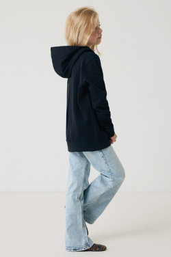 Logotrade promotional giveaway image of: Iqoniq Yengo kids recycled cotton hoodie with sidepockets