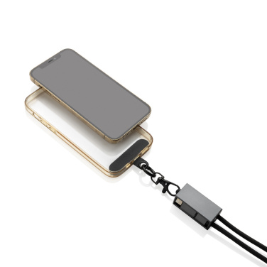 Logotrade business gift image of: Terra RCS recycled PET phone cord with dual charge cable
