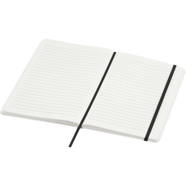 Logo trade advertising products picture of: Holm A5 stone paper hard cover notebook with lined pages