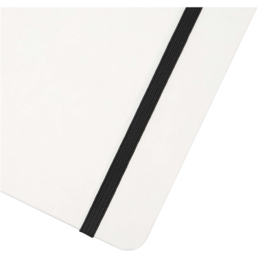 Logo trade promotional merchandise image of: Holm A5 stone paper hard cover notebook with lined pages