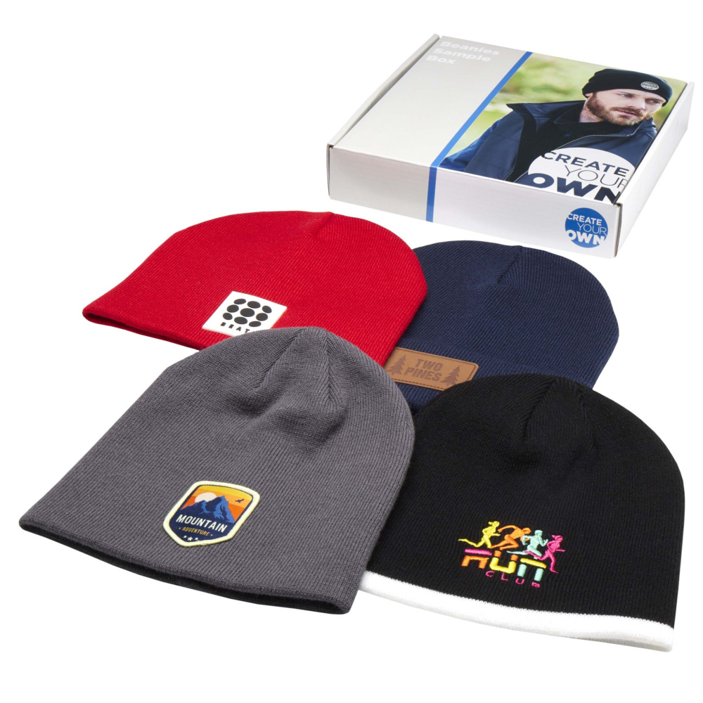 Logo trade advertising products picture of: Beanie sample box