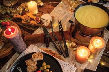 Logo trade promotional giveaways picture of: BOSKA Cheese Knife Set Monaco+ Black