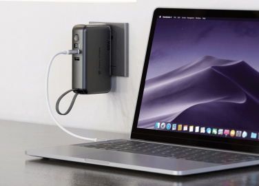 Logotrade promotional item picture of: Urban Vitamin Eureka hybrid GANcharger 10000mah powerbank65W