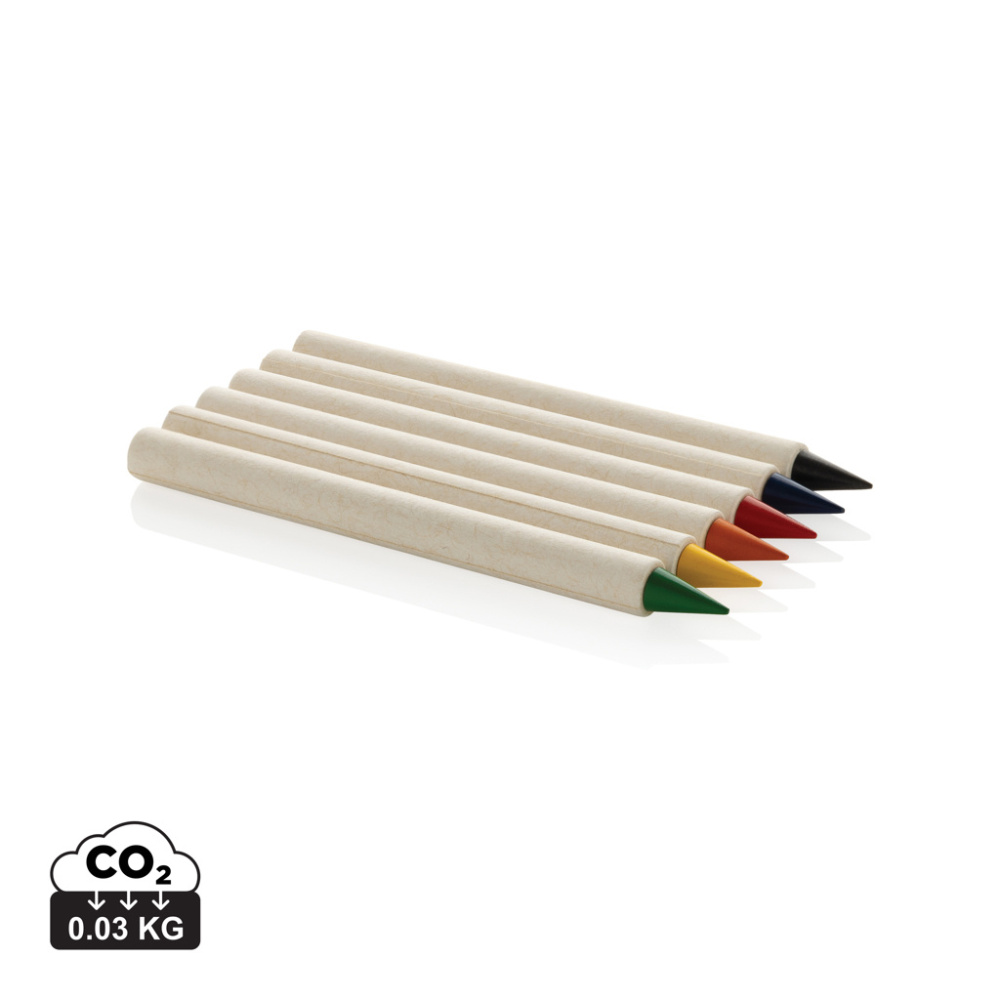 Logo trade promotional giveaways picture of: Micki GRS infinity 6pc colouring pencil set