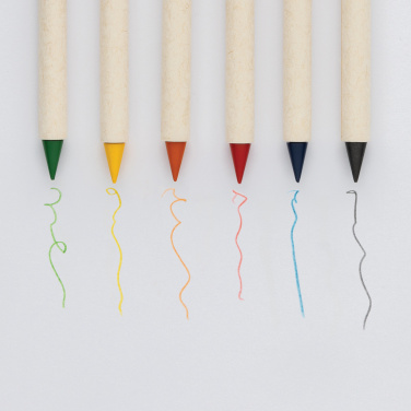 Logo trade corporate gift photo of: Micki GRS infinity 6pc colouring pencil set