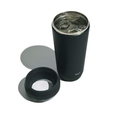 Logo trade promotional gifts image of: Topl Recycled Steel To Go Tumbler Patented 360 Lid 354ml