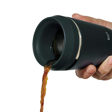 Logo trade promotional merchandise picture of: Topl Recycled Steel To Go Tumbler Patented 360 Lid 235ml