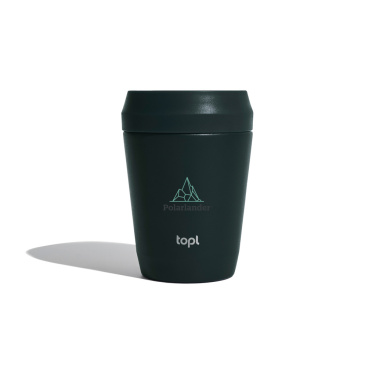 Logotrade advertising products photo of: Topl Recycled Steel To Go Tumbler Patented 360 Lid 235ml