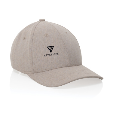 Logotrade promotional merchandise picture of: Milo AWARE™ recycled heather 6 panel cap 200gr