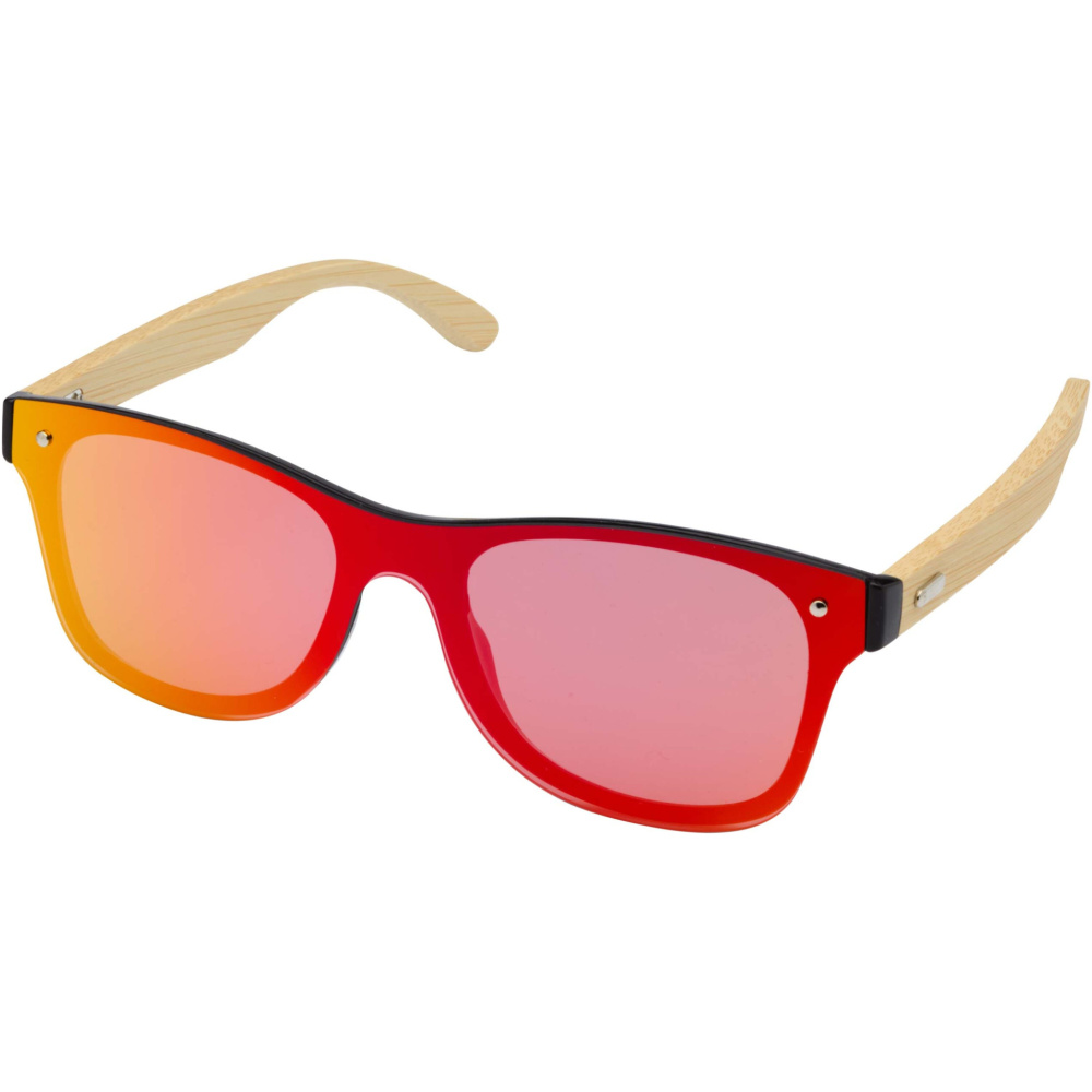Logotrade promotional giveaway image of: Tan sunglasses with bamboo temples