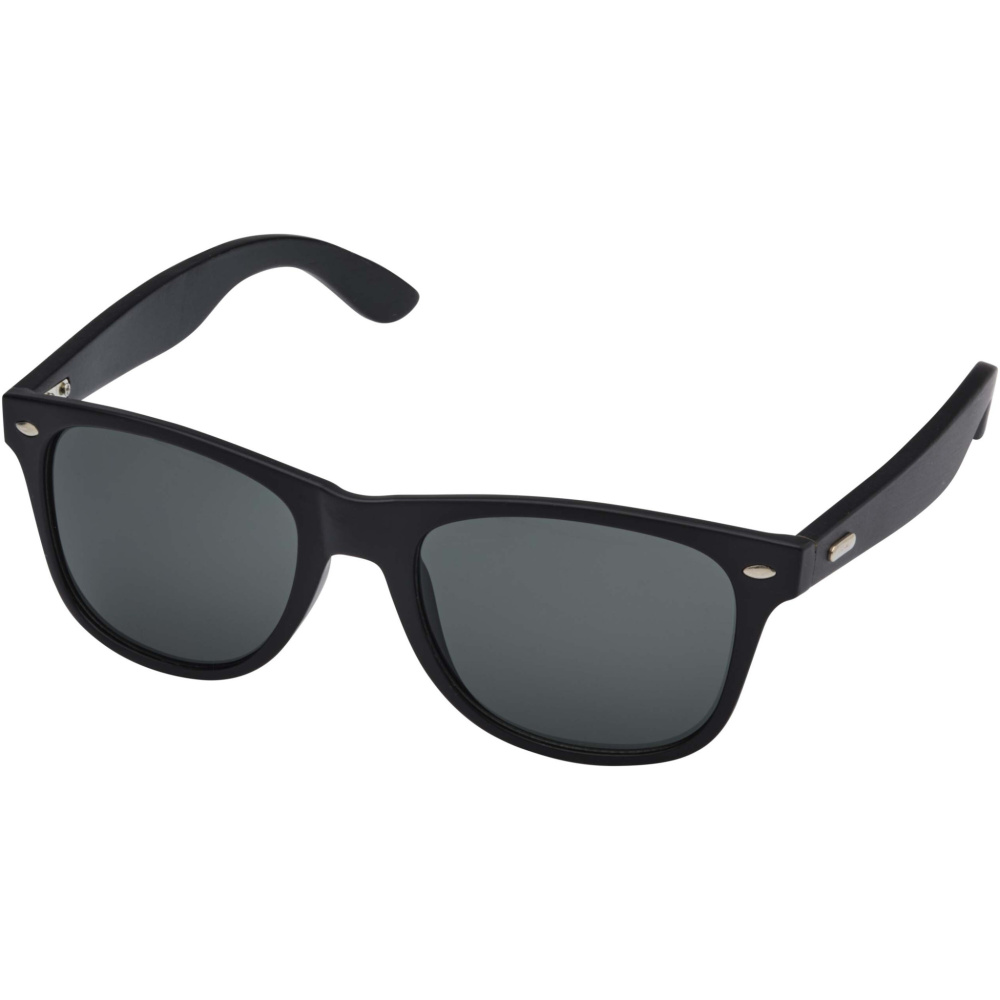 Logo trade promotional giveaways picture of: Arlo bamboo sunglasses with black coating