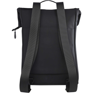 Logo trade promotional giveaway photo of: Turner 15.6" GRS recycled roll-top laptop backpack 12L