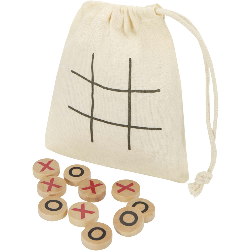 Logo trade corporate gift photo of: Whorl wooden tic, tac, toe game