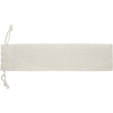 Logotrade promotional item image of: Root 5-piece stainless steel and beech wood cutlery set