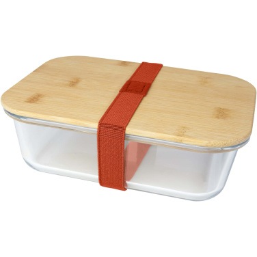 Logotrade promotional giveaways photo of: Roby glass lunch box with bamboo lid