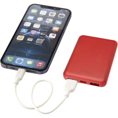 Logo trade promotional item photo of: Asama 5000 mAh Type-C recycled plastic power bank