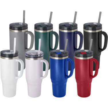 Logo trade business gift photo of: Melbourne 1200 ml RCS certified insulated tumbler with straw