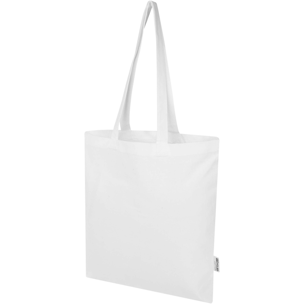 Logotrade corporate gift picture of: Madras Blend 140 g/m² GRS recycled cotton tote bag 7L