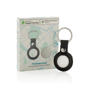 Logo trade promotional gifts picture of: Findmate Dual RCS recycled plastic item finder IPX 5