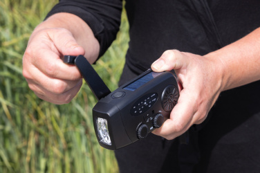 Logo trade promotional product photo of: RescueWave RCS recycled plastic emergency radio