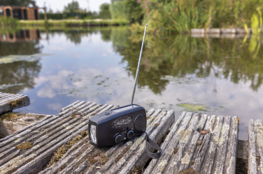 Logotrade promotional product image of: RescueWave RCS recycled plastic emergency radio