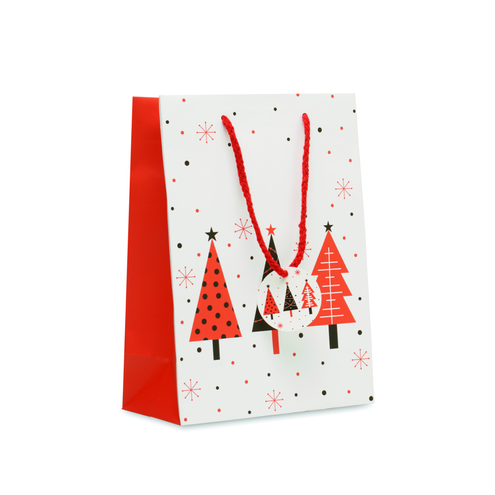 Logo trade promotional giveaways image of: Gift paper bag medium