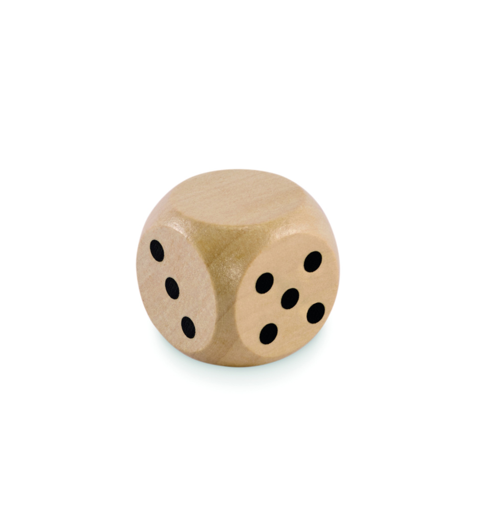 Logotrade promotional gifts photo of: Schima wooden dice 3cm dia