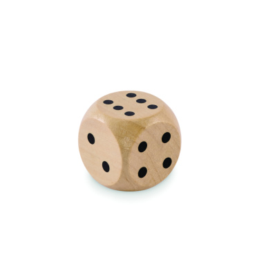Logotrade advertising products photo of: Schima wooden dice 3cm dia